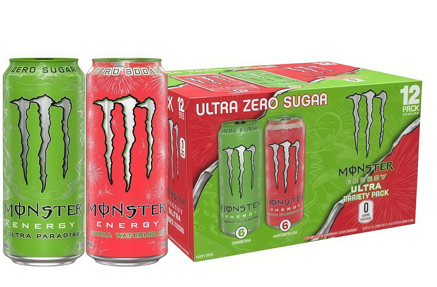 Zero Sugar Energy Drink, 16oz 15-Count Pack