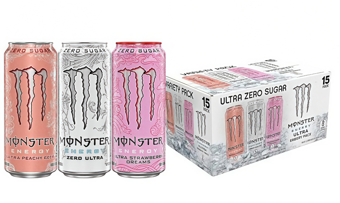 Zero Sugar Energy Drink, 16oz 15-Count Pack