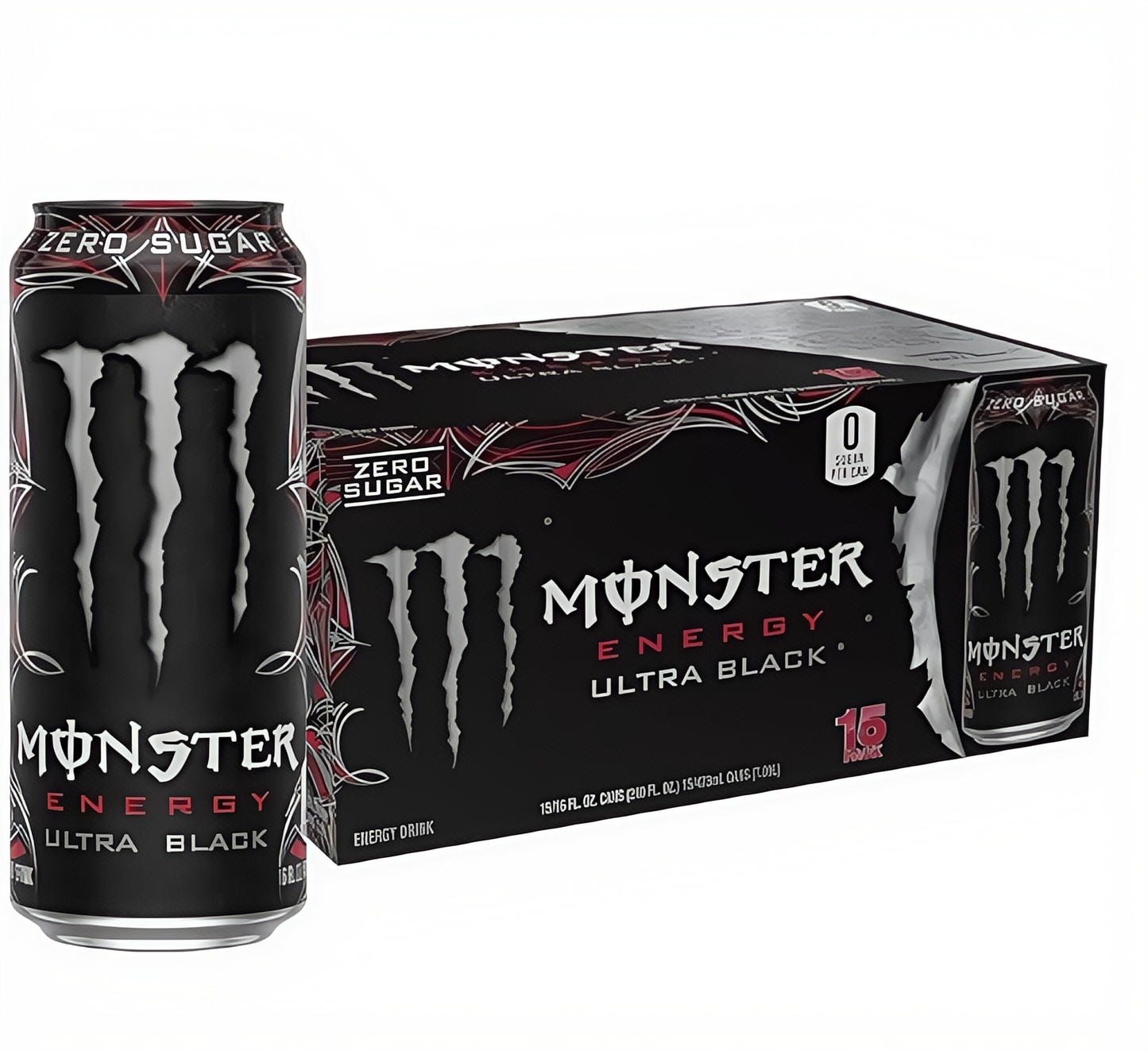 Zero Sugar Energy Drink, 16oz 15-Count Pack