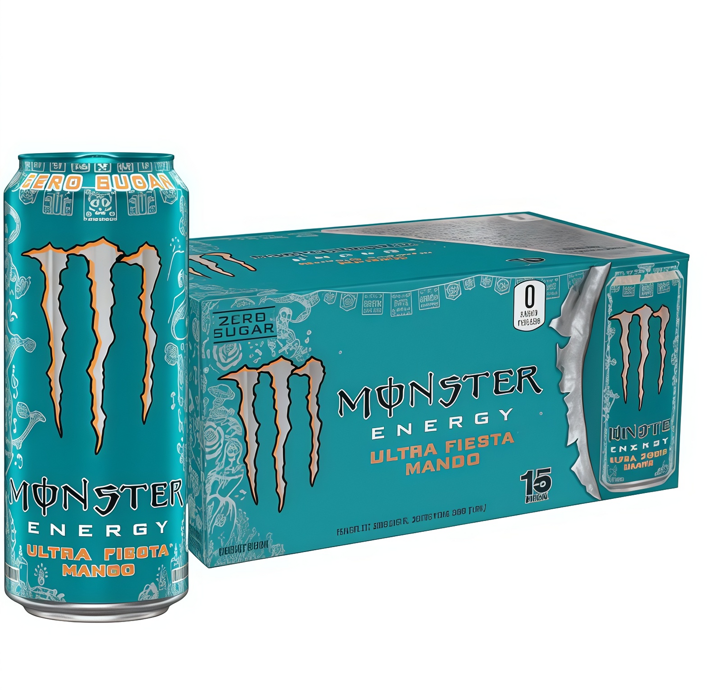 Zero Sugar Energy Drink, 16oz 15-Count Pack