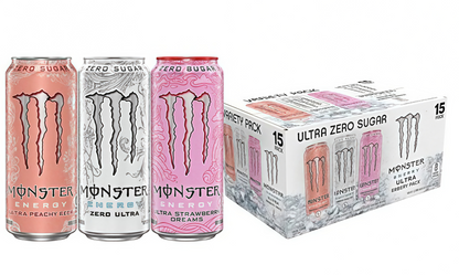 Zero Sugar Energy Drink, 16oz 15-Count Pack